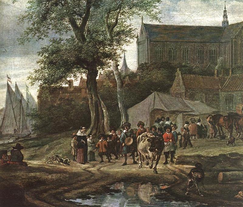Tavern with May Tree (detail) af, RUYSDAEL, Salomon van